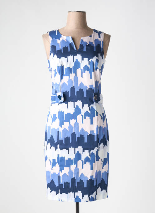Robe mi-longue bleu CAROLINE BISS pour femme