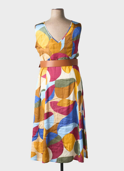 Robe mi-longue orange CAROLINE BISS pour femme