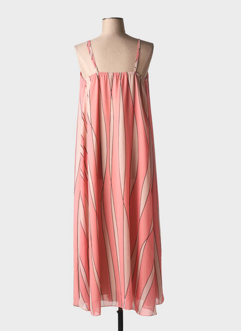 Robe mi-longue orange MÊME ROAD pour femme