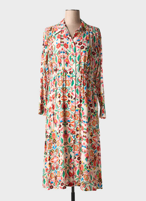 Robe mi-longue rose MÊME ROAD pour femme