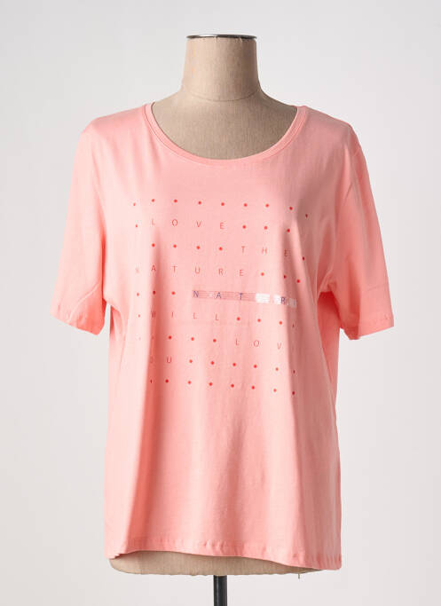 T-shirt rose ELENA MIRO pour femme