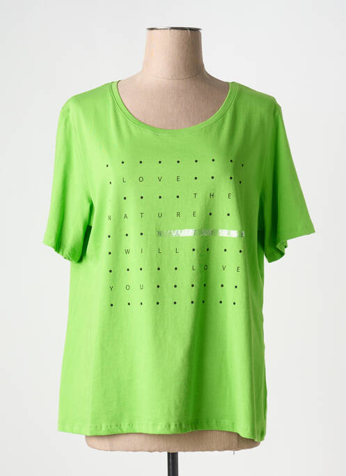 T-shirt vert ELENA MIRO pour femme