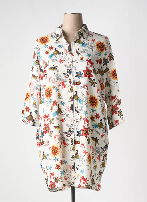 Tunique manches longues blanc NICE THINGS pour femme