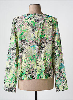 Veste casual col rond vert BASLER femme