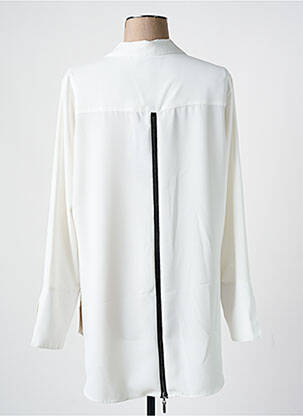 Chemisier coupe droite manches longues blanc JOSEPH RIBKOFF femme