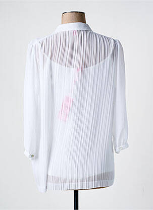 Chemisier coupe fluide manches longues blanc BASLER femme
