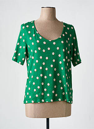 T-shirt imprimé fantaisie manches courtes vert NICE THINGS femme