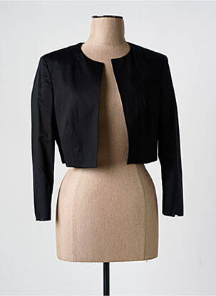 Veste chic col rond noir DANIEL HECHTER femme