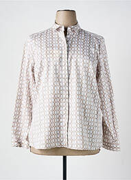 Chemisier imprimé fantaisie manches longues beige 1863 BY ETERNA femme