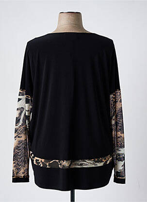 Top col rond manches longues noir JOSEPH RIBKOFF femme