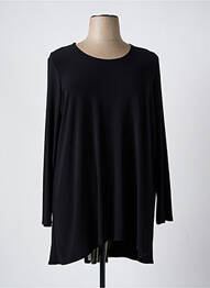 Tunique manches longues col rond noir JOSEPH RIBKOFF femme