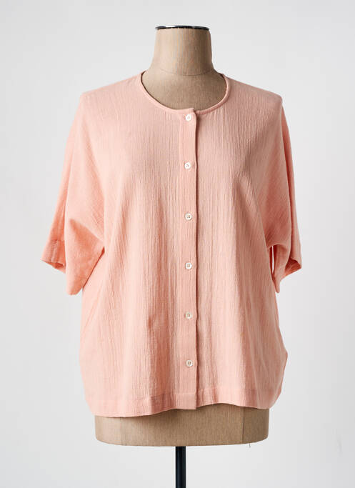 Chemisier manches courtes manches courtes rose NICE THINGS femme