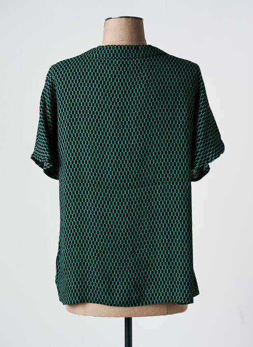 Chemisier manches courtes manches courtes vert NICE THINGS femme