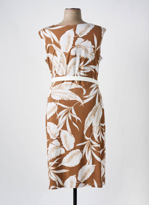 Robe mi-longue marron JOSEPH RIBKOFF pour femme