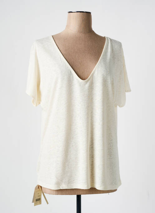 Top beige NICE THINGS pour femme