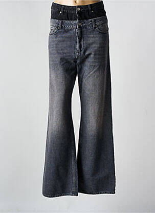 Jeans coupe large stretch taille normale gris DIXIE femme
