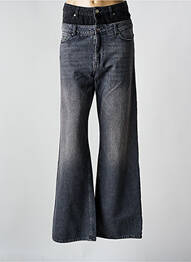 Jeans coupe large stretch taille normale gris DIXIE femme