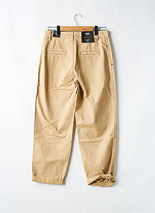 Pantalon large tissage popeline taille normale beige GAUDI femme