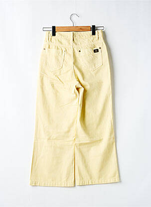 Pantalon large tissage popeline taille normale jaune GAUDI femme