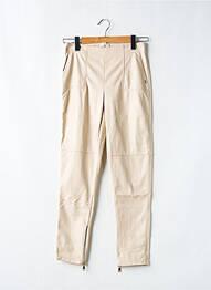 Pantalon slim tissage enduit taille normale beige GAUDI femme
