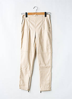 Pantalon slim tissage enduit taille normale beige GAUDI femme