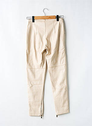 Pantalon slim tissage enduit taille normale beige GAUDI femme