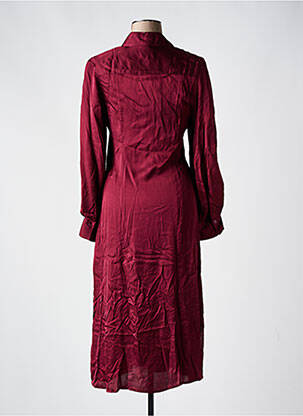 Robe mi-longue manches longues manches longues rouge DIXIE femme