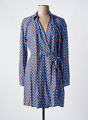 Robe courte manches longues manches longues bleu GAUDI femme
