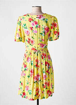 Robe courte manches courtes manches courtes jaune GAUDI femme