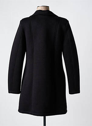 Manteau long coupe cintrée sans capuche noir GAUDI femme