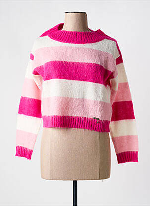 Pull stretch manches longues rose GAUDI femme