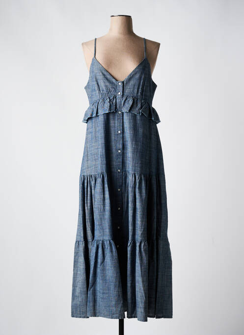 Robe longue bleu DIXIE pour femme
