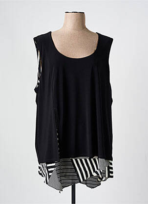 Tunique sans manche col rond noir JOSEPH RIBKOFF femme