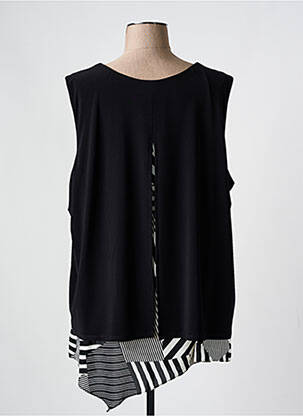 Tunique sans manche col rond noir JOSEPH RIBKOFF femme