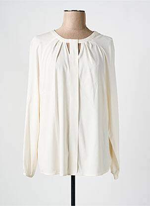 Blouse fermeture boutonnée au dos manches longues beige BASLER femme