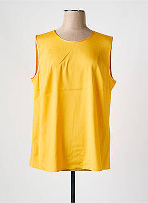 Top coupe fluide sans manche orange BASLER femme