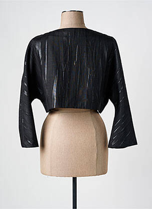 Boléro tissage crêpe noir HUG AN' CO femme