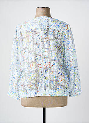 Veste casual col rond bleu BASLER femme