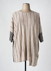 Pull tunique marron CINZIA CALDI pour femme seconde vue