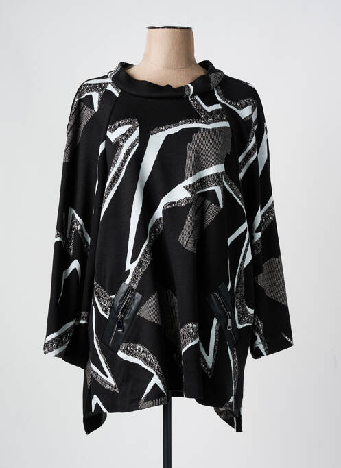 Pull tunique noir JOSEPH RIBKOFF pour femme