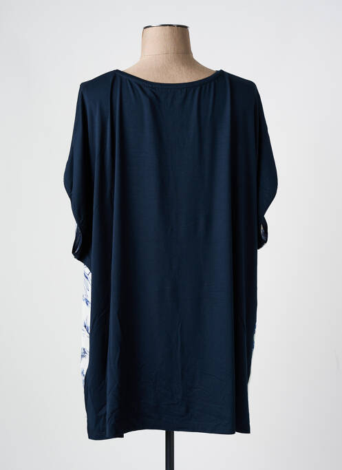 Tunique manches courtes bleu ELENA MIRO pour femme