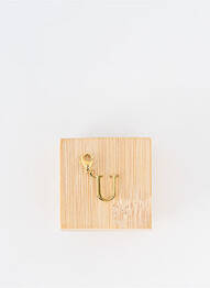 Pendentif fermeture fermoir mousqueton or TATA GISELE femme