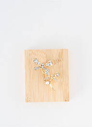 Broche matériaux métal or TATA GISELE femme