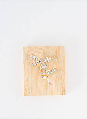 Broche matériaux métal or TATA GISELE femme