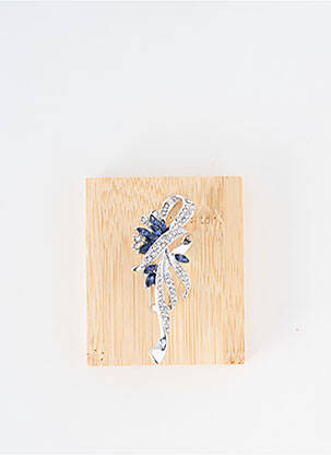 Broche matériaux métal bleu TATA GISELE femme
