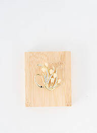 Broche matériaux métal or TATA GISELE femme
