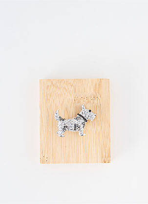 Broche argent TATA GISELE pour femme