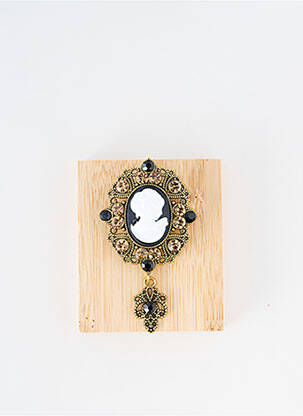Broche noir TATA GISELE pour femme