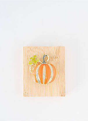 Broche orange TATA GISELE pour femme