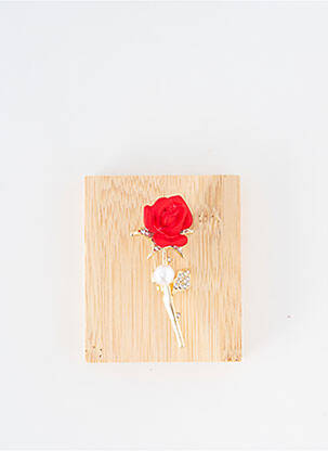 Broche rouge TATA GISELE pour femme